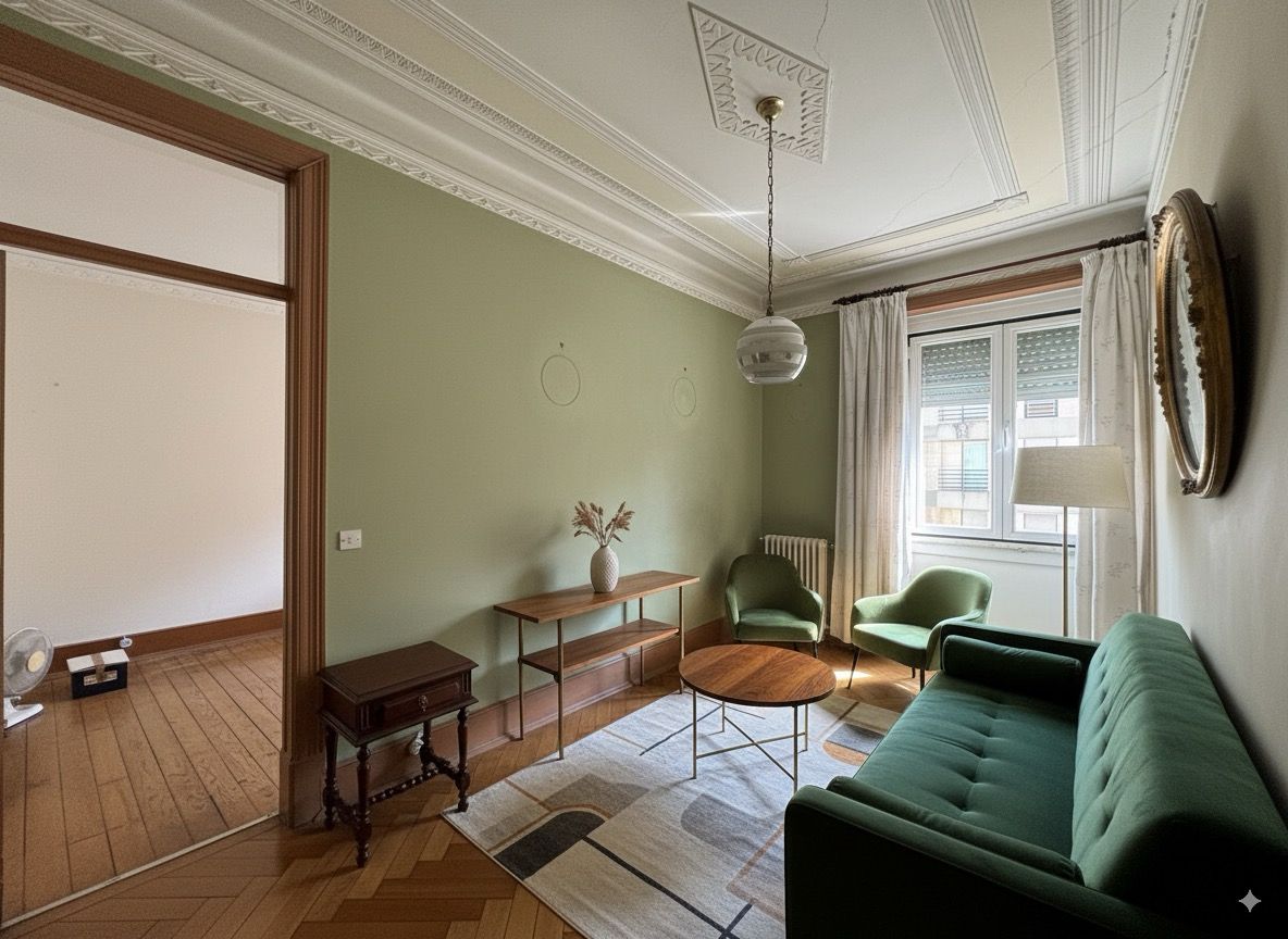 Sala renovada com IA